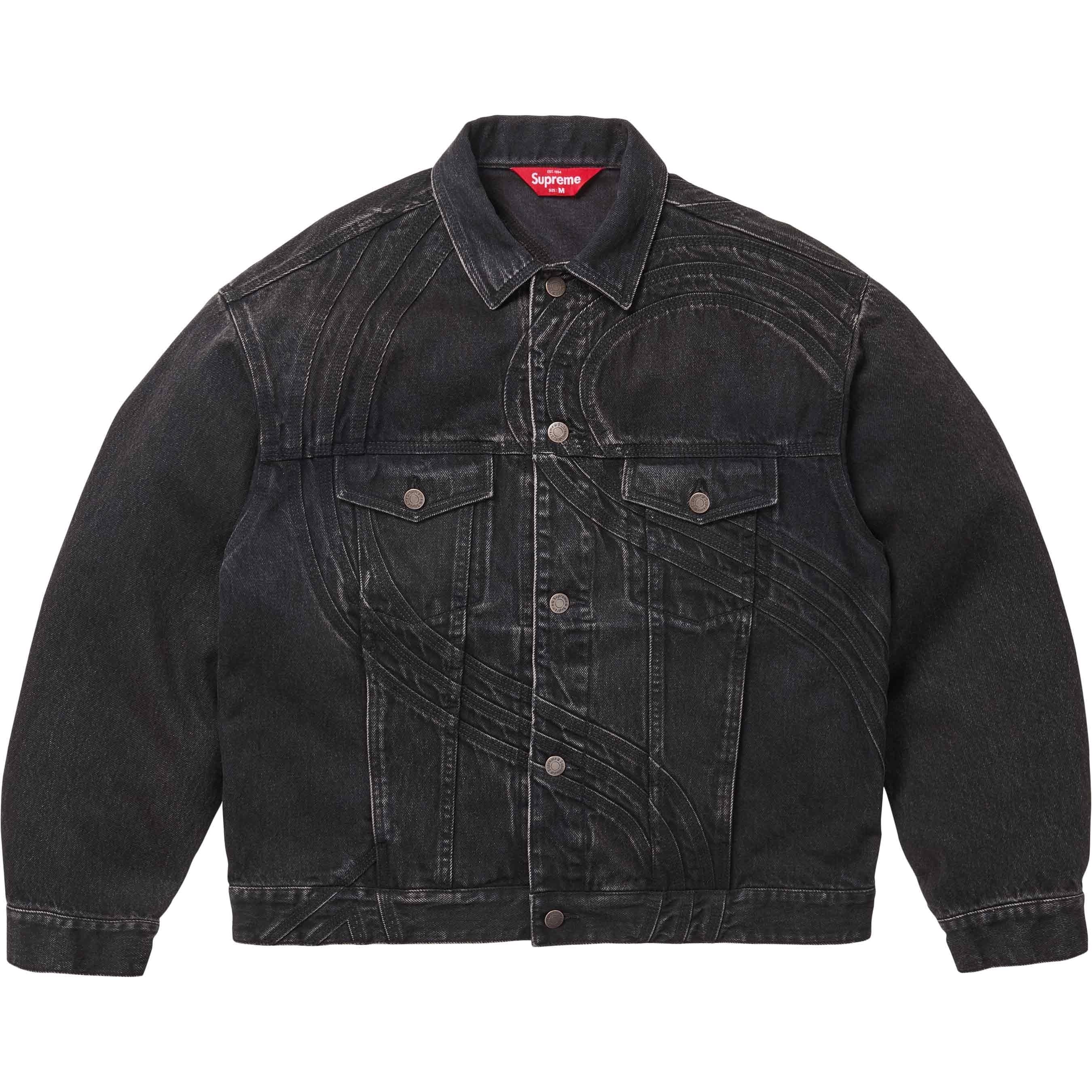 S Logo Denim Trucker Jacket view 3